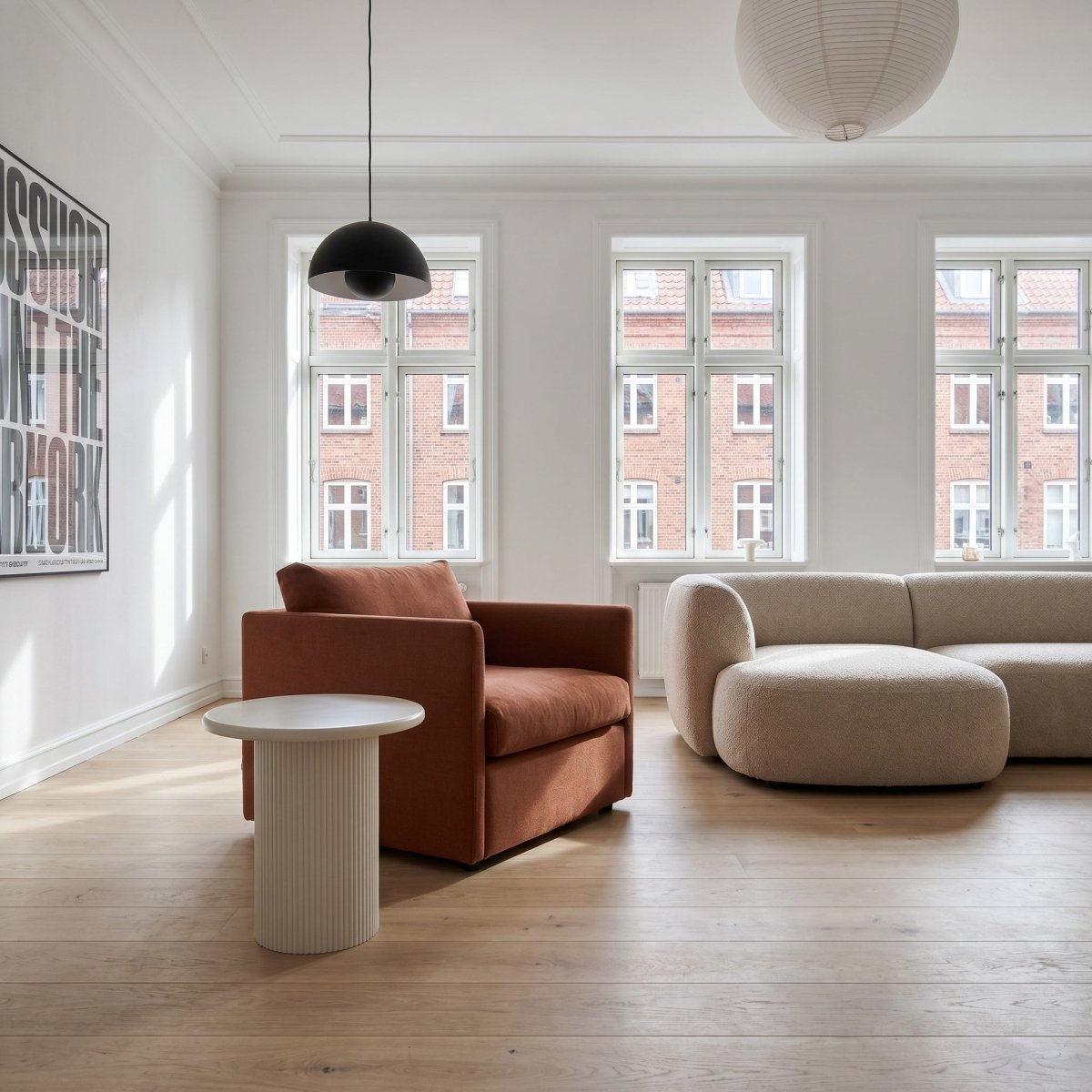 Couchtisch Rund ø50 cm - Weiß - IBBE DESIGN - FURNHOUSE