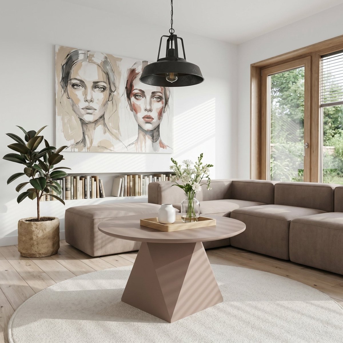 Couchtisch Rund ø80 cm - Mocca Mousse - IBBE DESIGN - FURNHOUSE