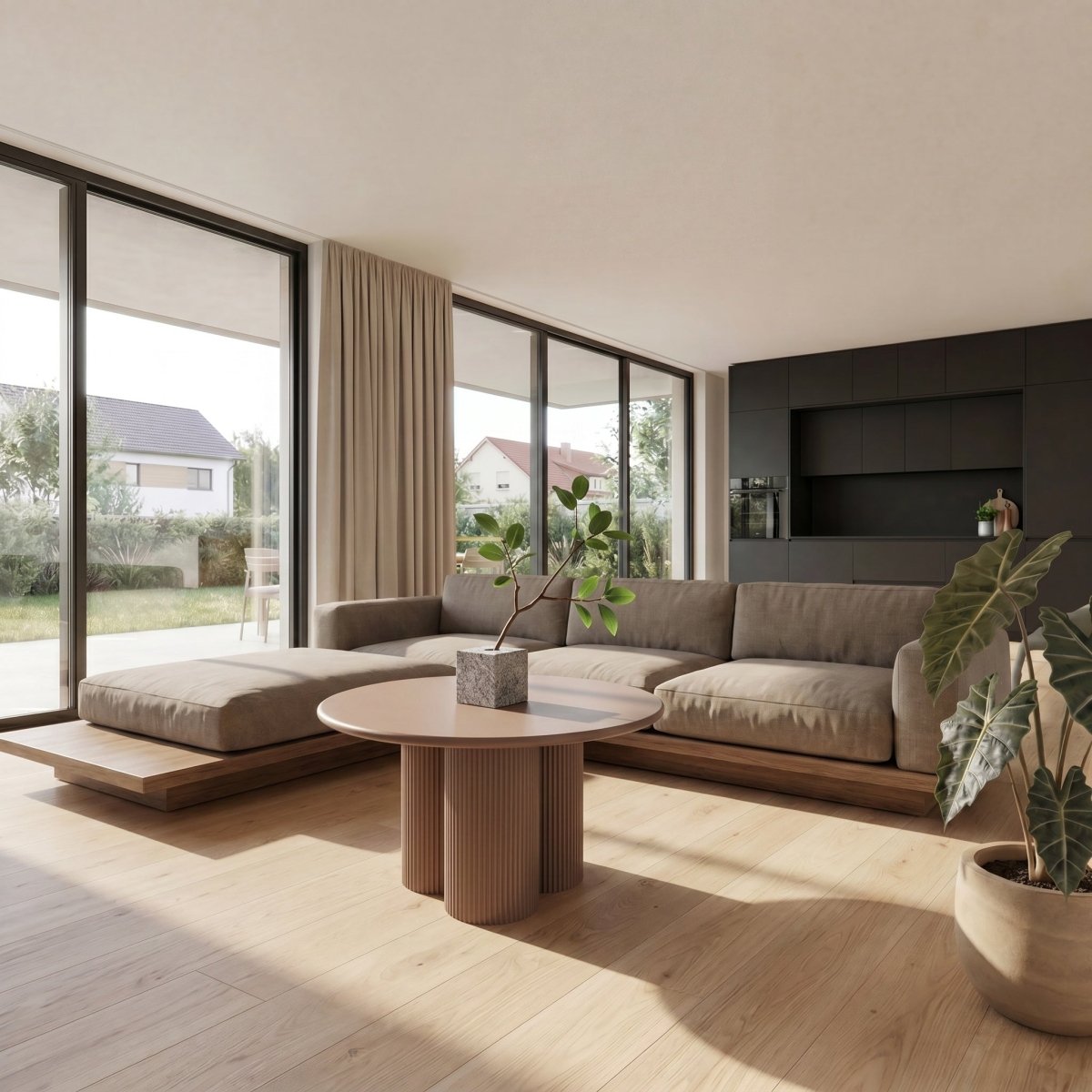 Couchtisch Rund ø80 cm - Mocca Mousse - IBBE DESIGN - FURNHOUSE