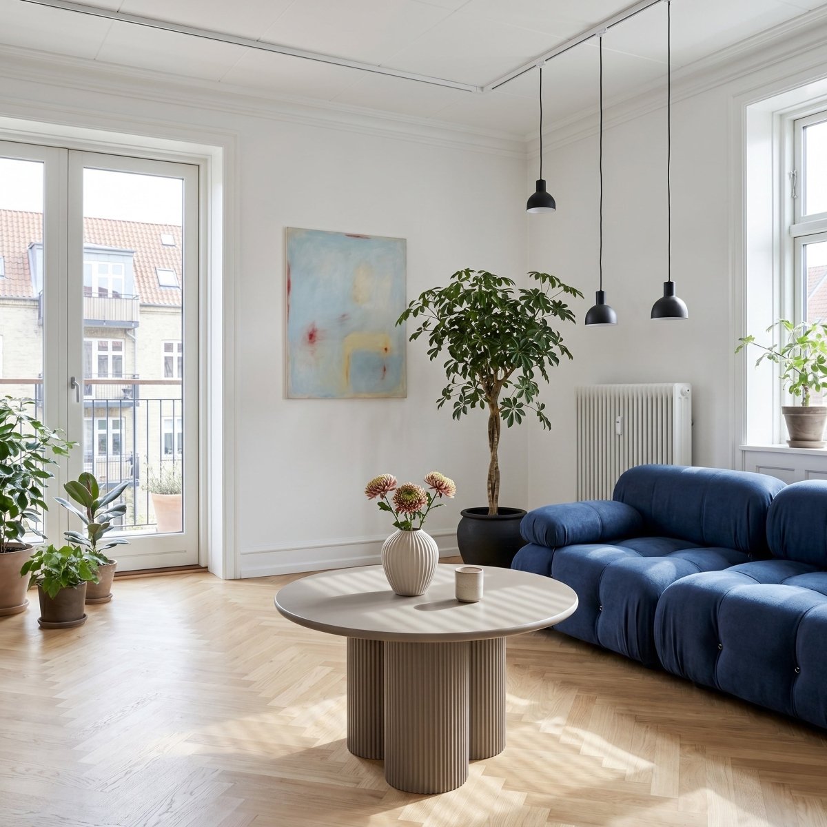 Couchtisch Rund ø80 cm - Taupe - IBBE DESIGN - FURNHOUSE