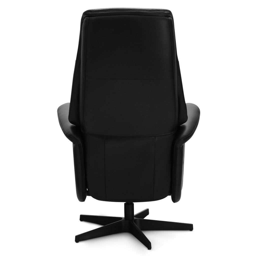 Delta Manueller Relaxsessel - Echtleder Schwarz - FURNHOUSE