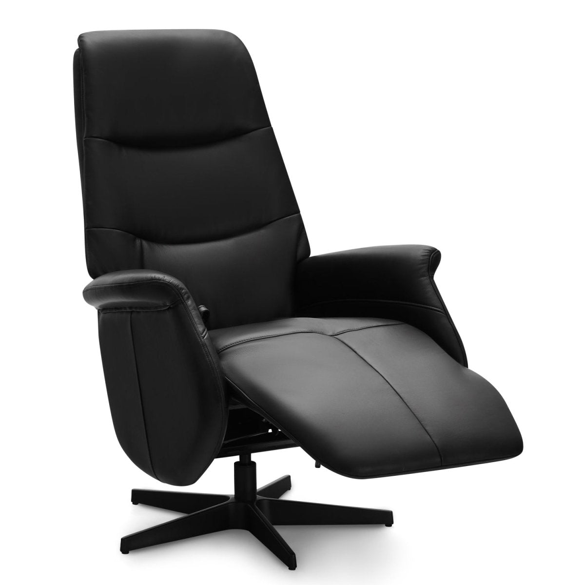 Delta Manueller Relaxsessel - Echtleder Schwarz - FURNHOUSE