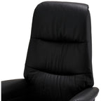 Delta Manueller Relaxsessel - Echtleder/PVC Schwarz - FURNHOUSE