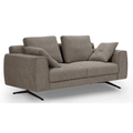 2-Sitzer Sofa - Stoffbezug Braun - FURNHOUSE