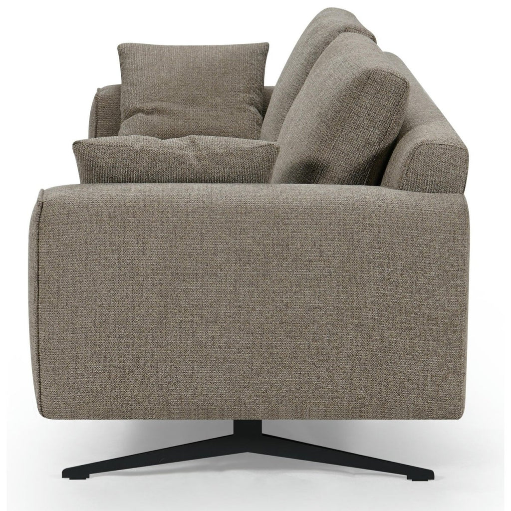 Detroit 2-Sitzer Sofa - Stoffbezug Braun - FURNHOUSE