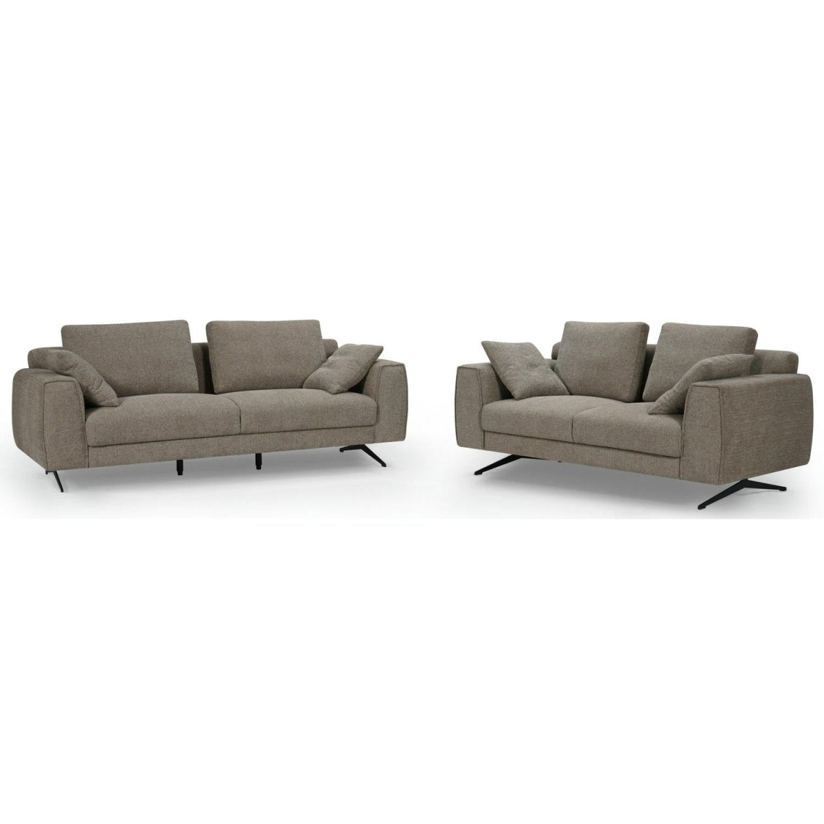 Detroit 2-Sitzer Sofa - Stoffbezug Braun - FURNHOUSE