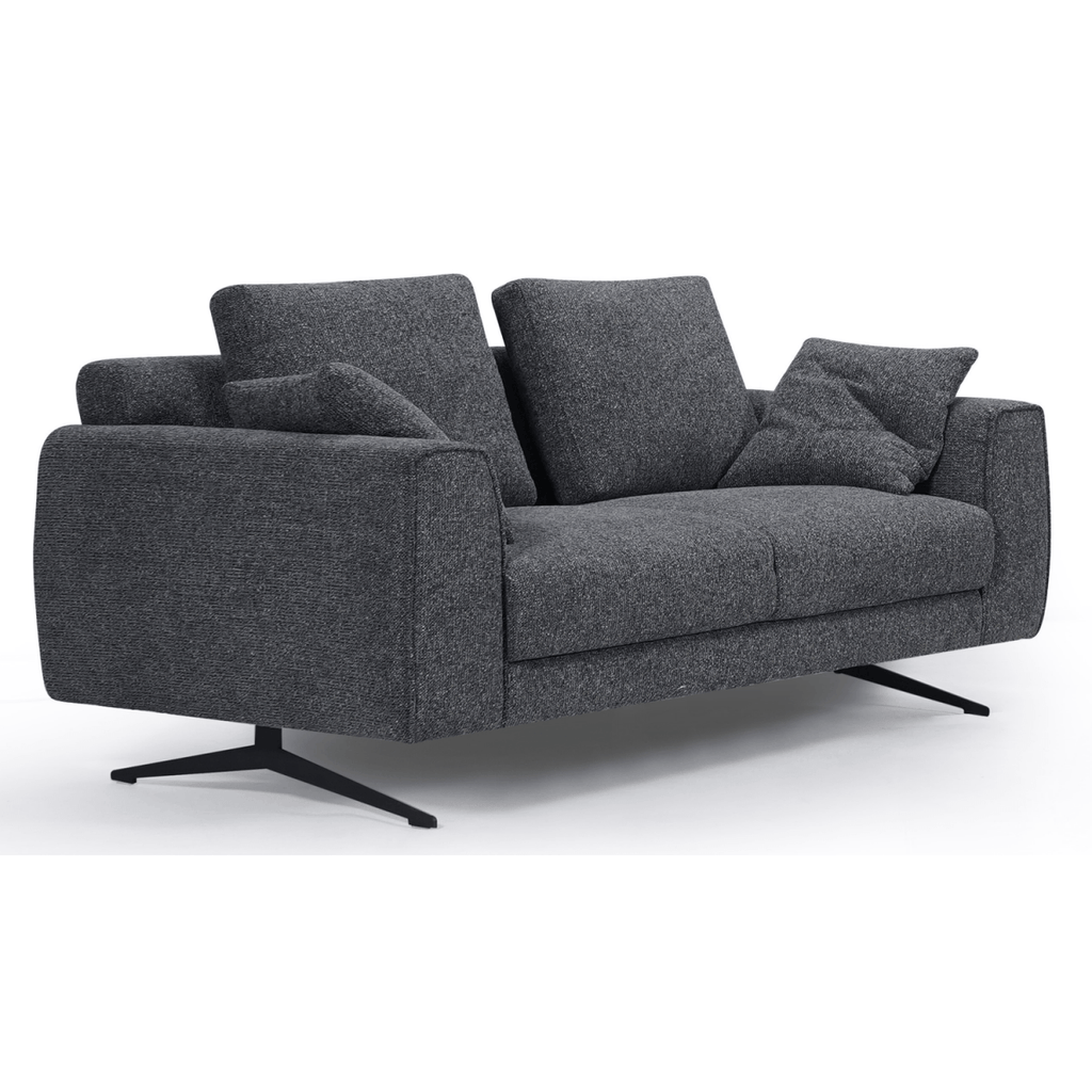 Detroit 2-Sitzer Sofa - Stoffbezug Grau - FURNHOUSE