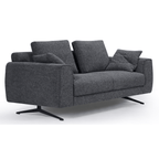 Detroit 2-Sitzer Sofa - Stoffbezug Grau - FURNHOUSE