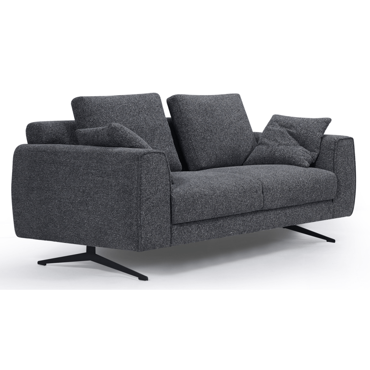 Detroit 2-Sitzer Sofa - Stoffbezug Grau - FURNHOUSE