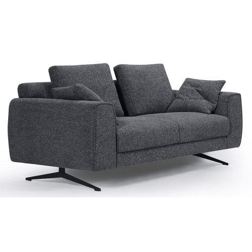 2-Sitzer Sofa - Stoffbezug Grau - FURNHOUSE