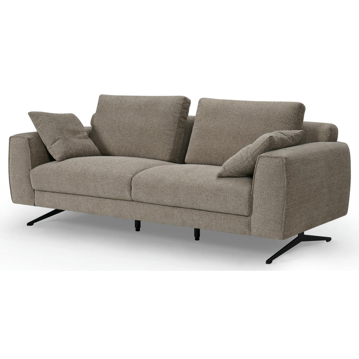 Detroit 3-Sitzer Sofa - Stoffbezug Braun - FURNHOUSE