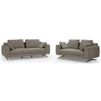 Detroit 3-Sitzer Sofa - Stoffbezug Braun - FURNHOUSE