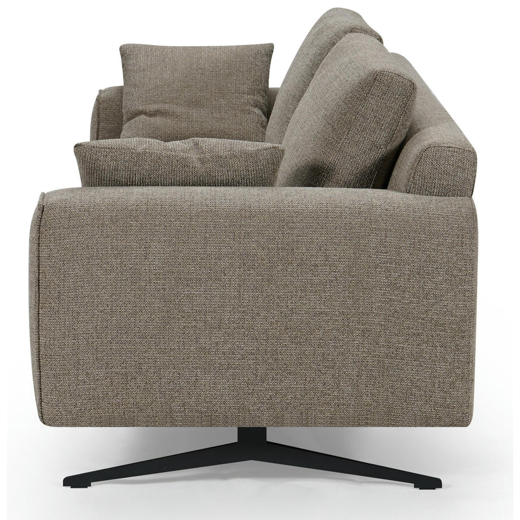 Detroit 3-Sitzer Sofa - Stoffbezug Braun - FURNHOUSE