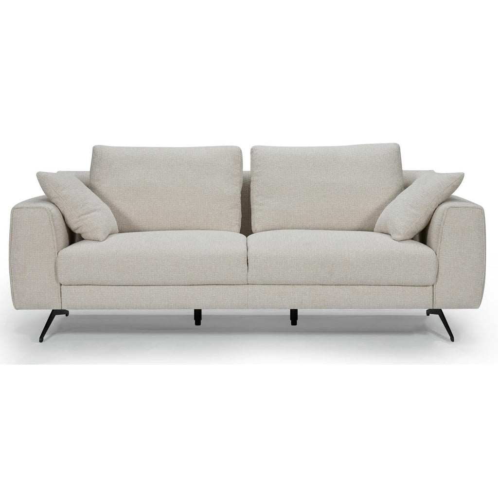 Detroit 3-Sitzer Sofa - Stoffbezug Creme Weiß - FURNHOUSE