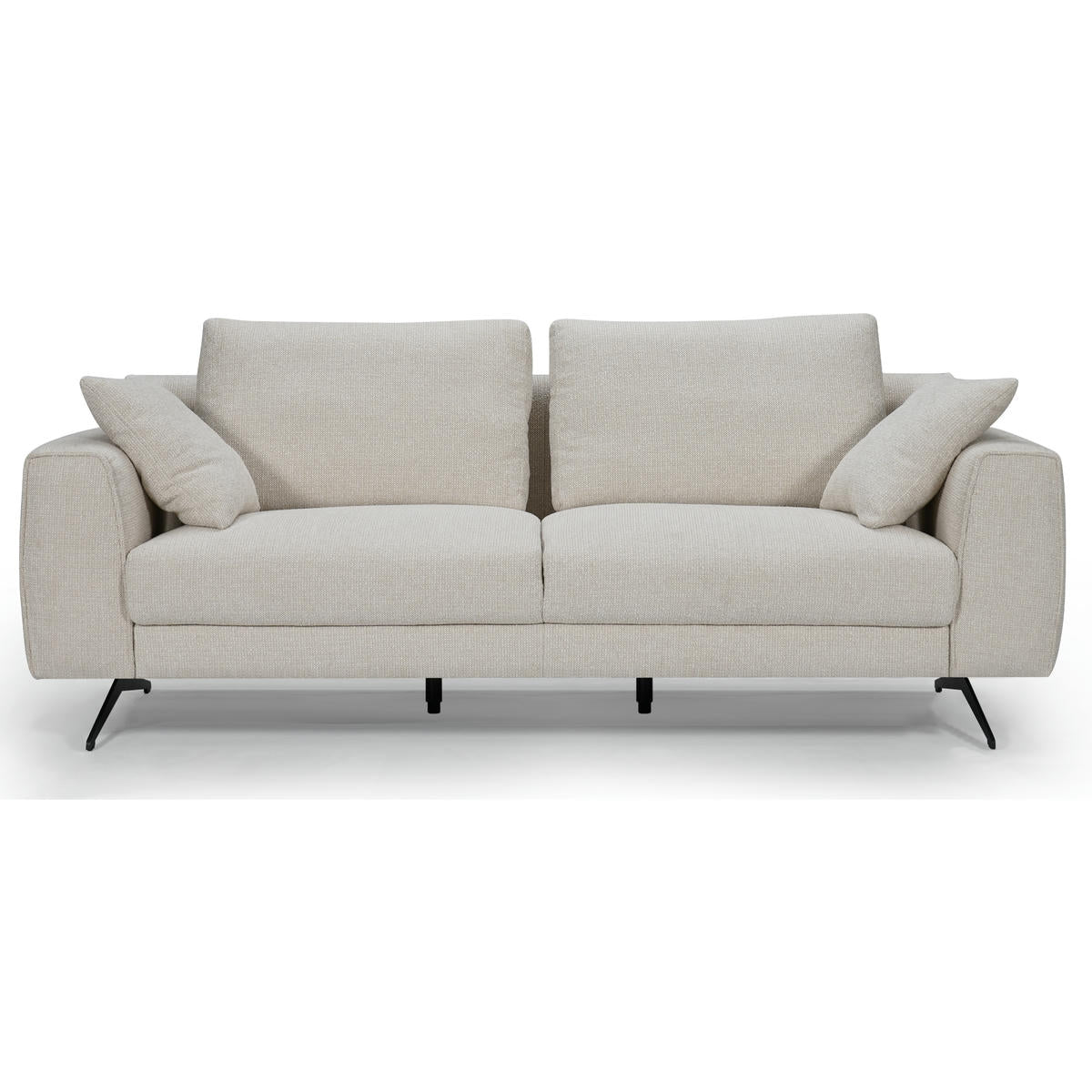 Detroit 3-Sitzer Sofa - Stoffbezug Creme Weiß - FURNHOUSE