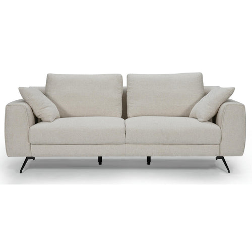 3-Sitzer Sofa - Stoffbezug Beige - FURNHOUSE