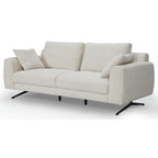 Detroit 3-Sitzer Sofa - Stoffbezug Creme Weiß - FURNHOUSE