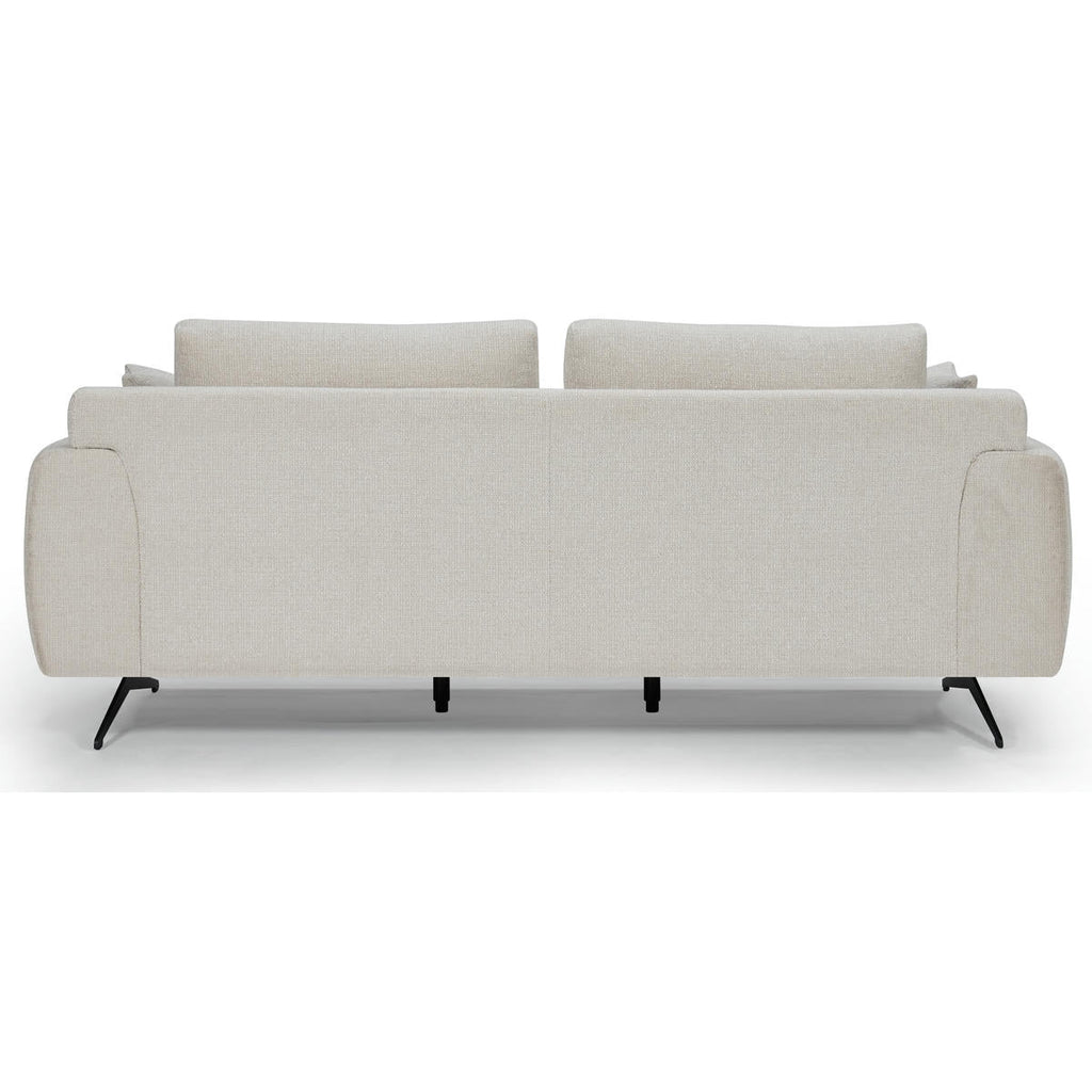 Detroit 3-Sitzer Sofa - Stoffbezug Creme Weiß - FURNHOUSE