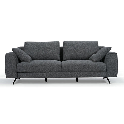 3-Sitzer Sofa - Stoffbezug Grau - FURNHOUSE
