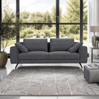 Detroit 3-Sitzer Sofa - Stoffbezug Grau - FURNHOUSE