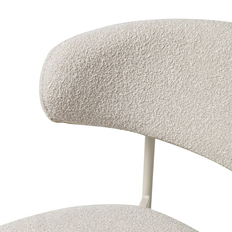 Diana Esszimmerstühle 2er Set - Bouclé-Stoff Beige - FURNHOUSE