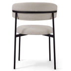 Diana Esszimmerstühle 2er Set - Bouclé-Stoff Weiß - FURNHOUSE