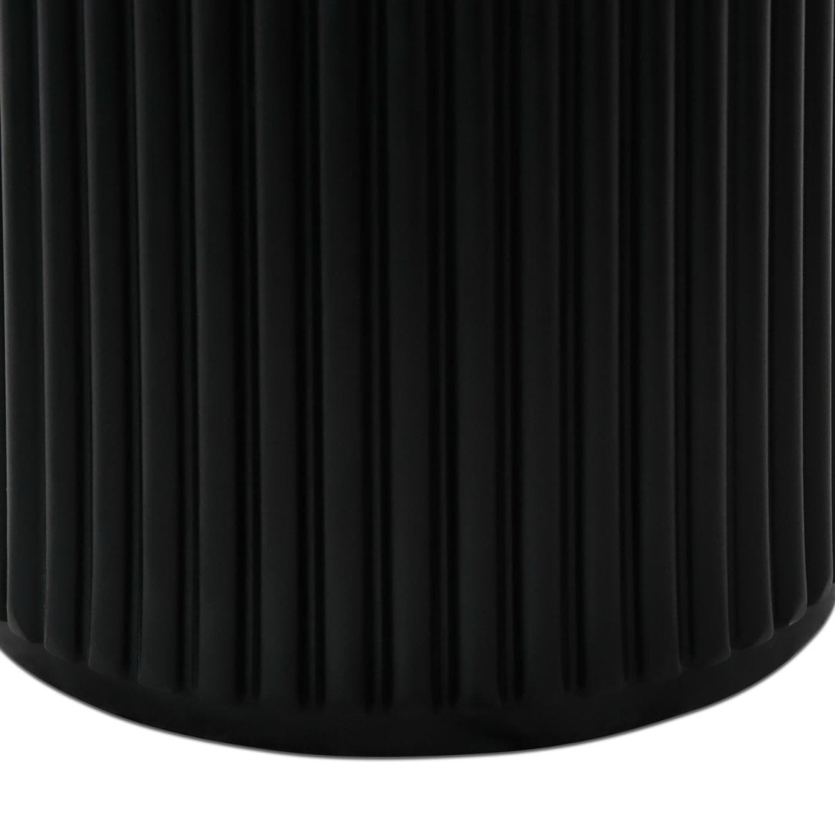 Easy Couchtisch Rund ø60 cm - Marmoroptik & Lamellenoptik Schwarz - FURNHOUSE