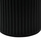 Easy Couchtisch Rund ø80 cm - Marmoroptik & Lamellenoptik Schwarz - FURNHOUSE