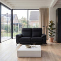 Elektrisches 2-Sitzer Relaxsofa Selesta – Stoff Schwarz mit USB - FURNHOUSE
