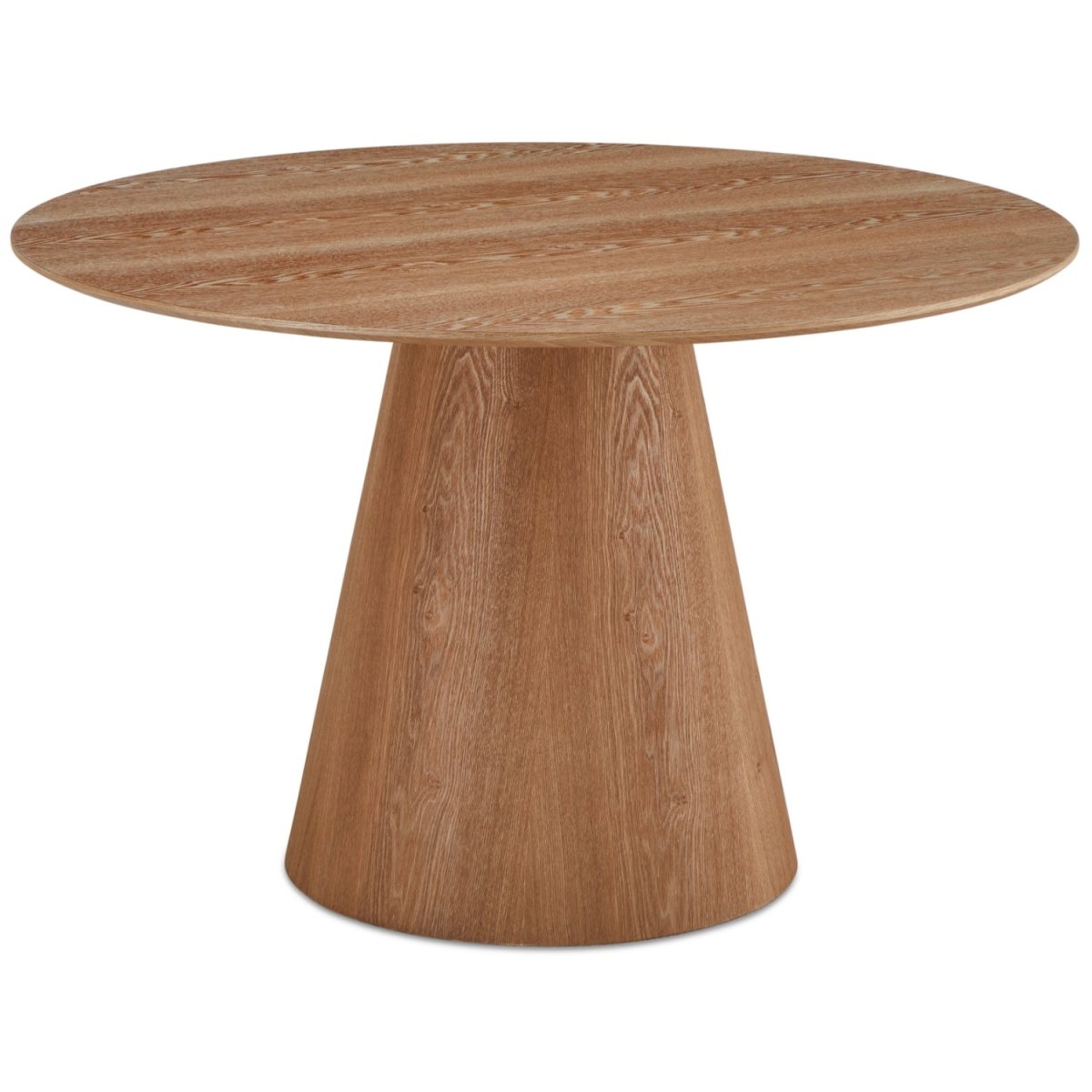 Essgruppe mit 4 Stühle und Esstisch - ø120 cm Wildeiche - FURNHOUSE