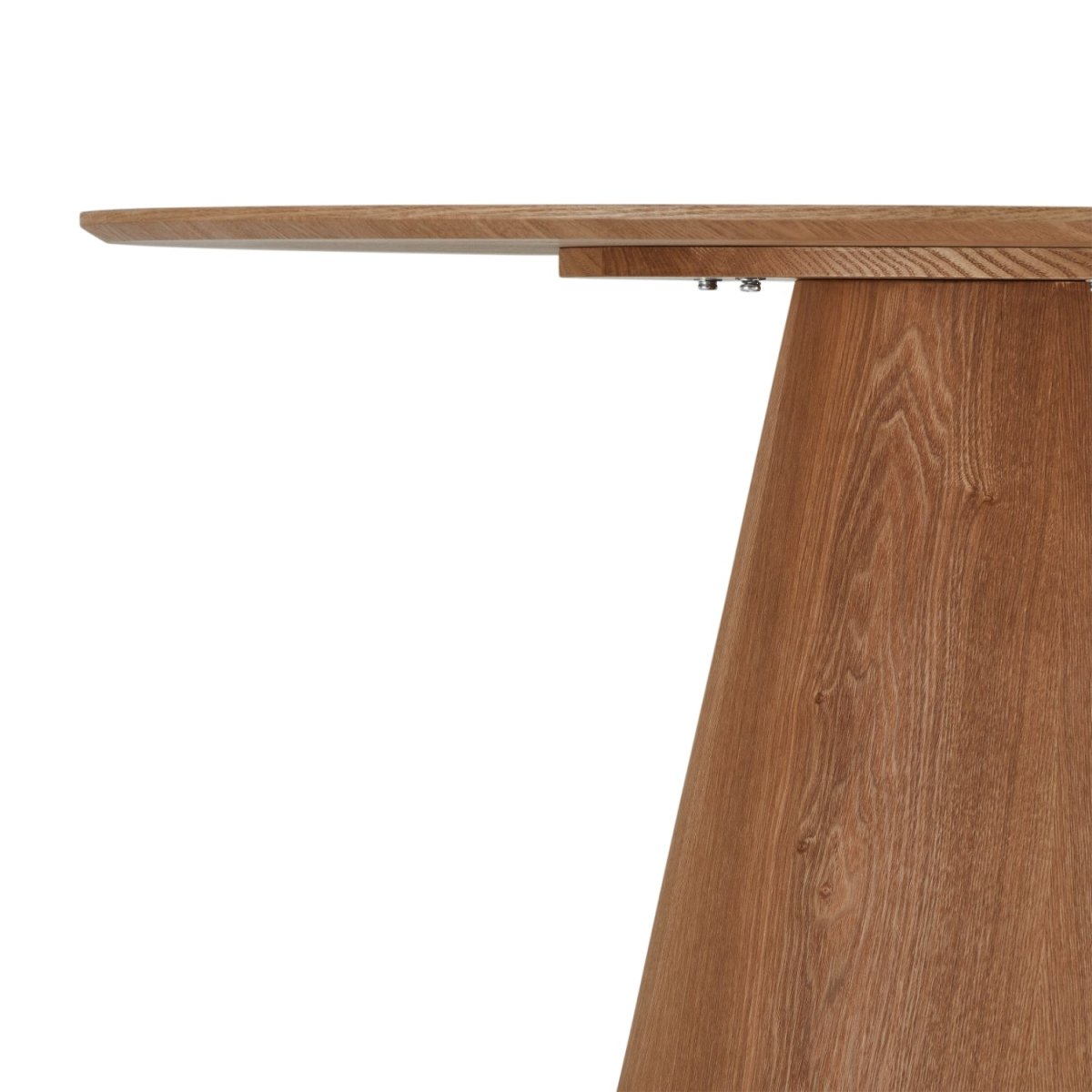Essgruppe mit 4 Stühle und Esstisch - ø120 cm Wildeiche - FURNHOUSE