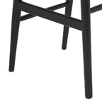 Essgruppe mit 4 Stühle und Esstisch - ø140 cm - Ausziehbar bis 240 cm Schwarz - FURNHOUSE