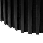 Essgruppe mit 4 Stühle und Esstisch - ø140 cm - Ausziehbar bis 240 cm Schwarz - FURNHOUSE
