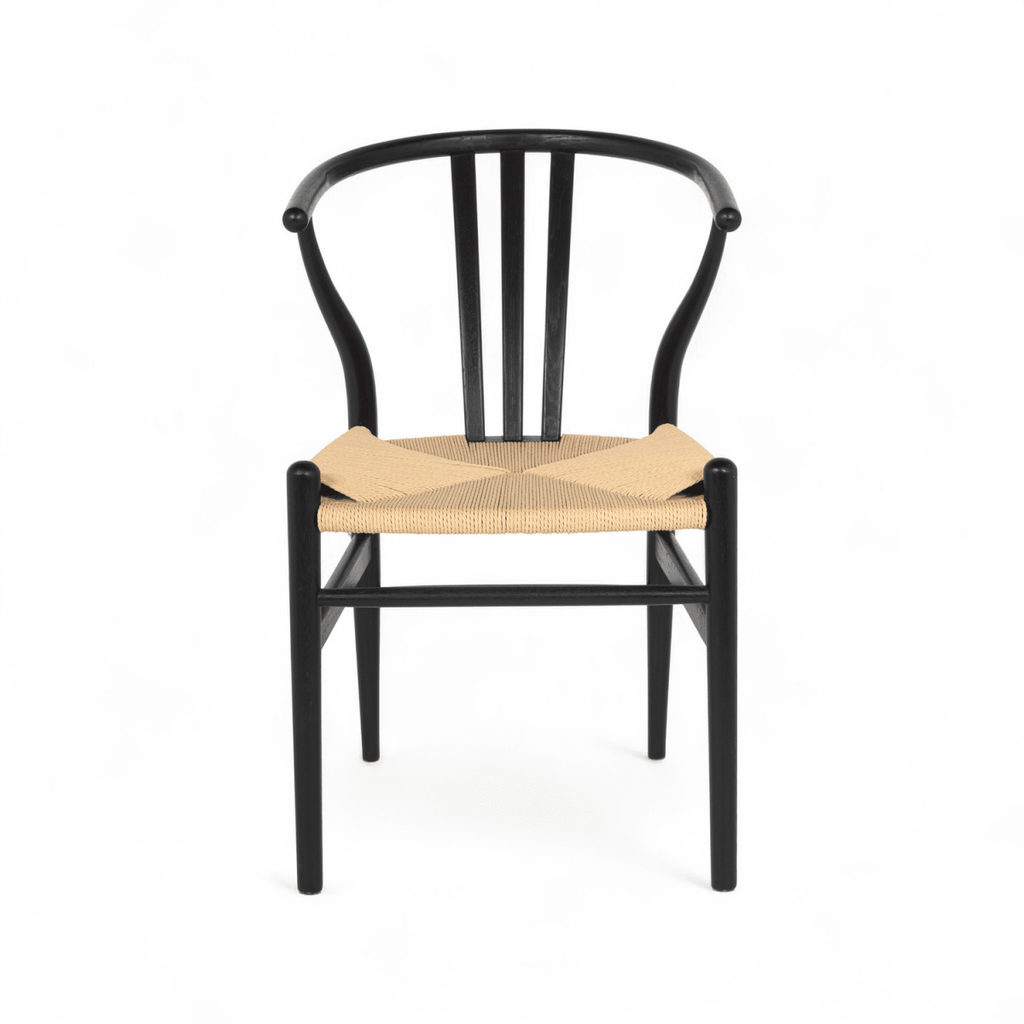 Essgruppe mit 4 Stühle und Esstisch - ø140 cm - Ausziehbar bis 240 cm Schwarz - FURNHOUSE