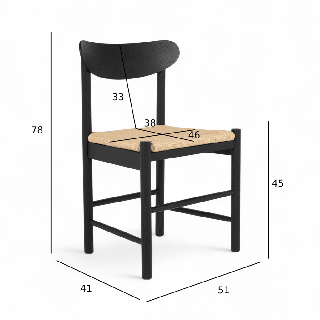 Essgruppe mit 4 Stühle und Esstisch - ø140 cm - Ausziehbar bis 240 cm Schwarz - FURNHOUSE