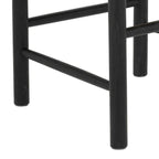 Essgruppe mit 4 Stühle und Esstisch - ø140 cm - Ausziehbar bis 240 cm Schwarz - FURNHOUSE
