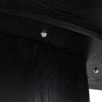 Essgruppe mit 6 Stühle und Esstisch - 160x90 cm Schwarz - FURNHOUSE