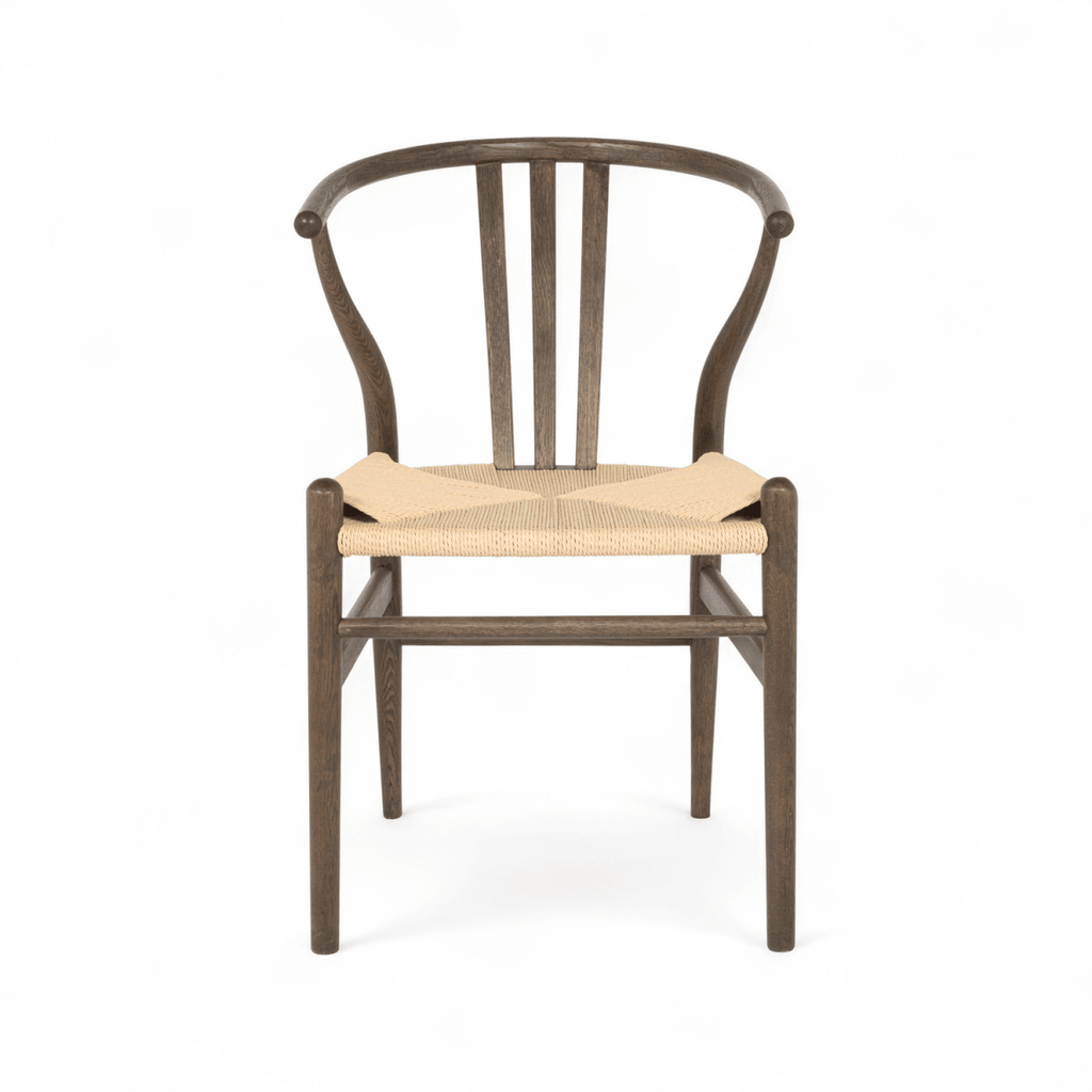 Essgruppe mit 6 Stühle und Esstisch - ø120 cm - Ausziehbar bis 220 cm Räuchereiche - FURNHOUSE