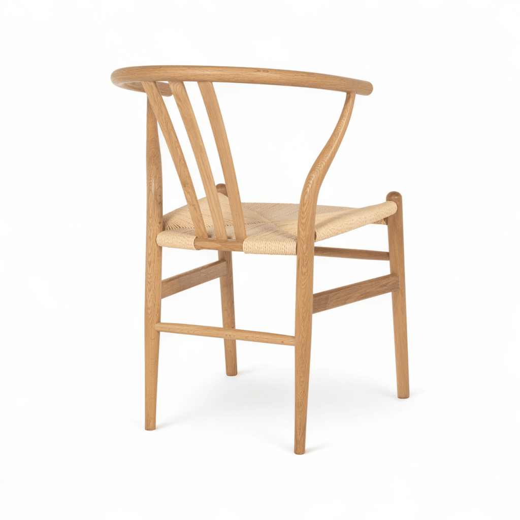 Essgruppe mit 6 Stühle und Esstisch - ø120 cm - Ausziehbar bis 220 cm Wildeiche - FURNHOUSE