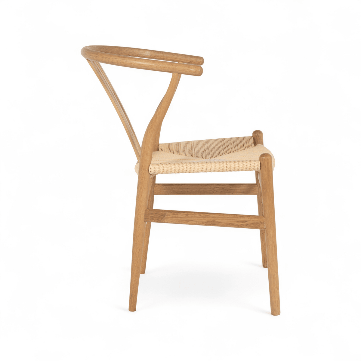 Essgruppe mit 6 Stühle und Esstisch - ø120 cm - Ausziehbar bis 220 cm Wildeiche - FURNHOUSE
