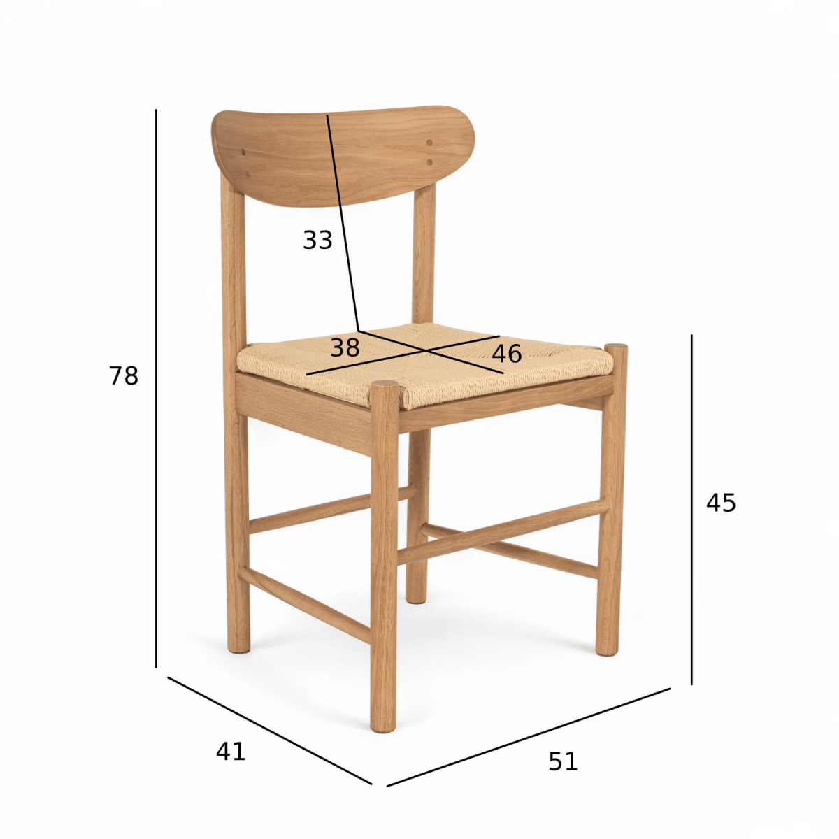 Essgruppe mit 6 Stühle und Esstisch - ø120 cm - Ausziehbar bis 220 cm Wildeiche - FURNHOUSE
