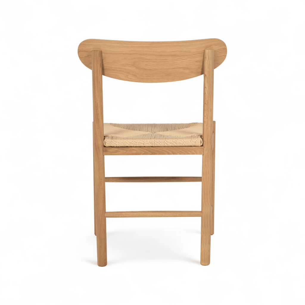 Essgruppe mit 6 Stühle und Esstisch - ø140 cm - Ausziehbar bis 240 cm Wildeiche - FURNHOUSE