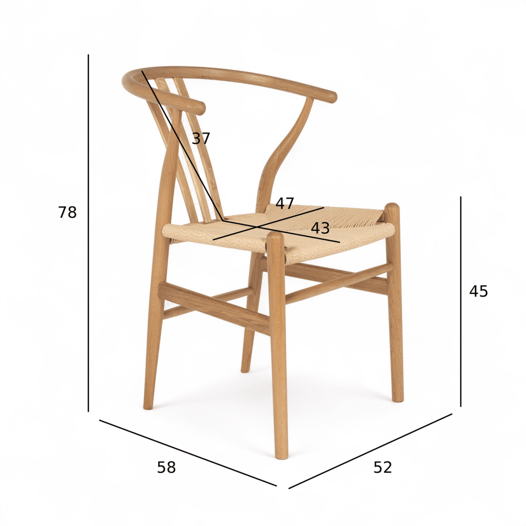 Essgruppe mit 6 Stühle und Esstisch - ø140 cm - Ausziehbar bis 240 cm Wildeiche - FURNHOUSE