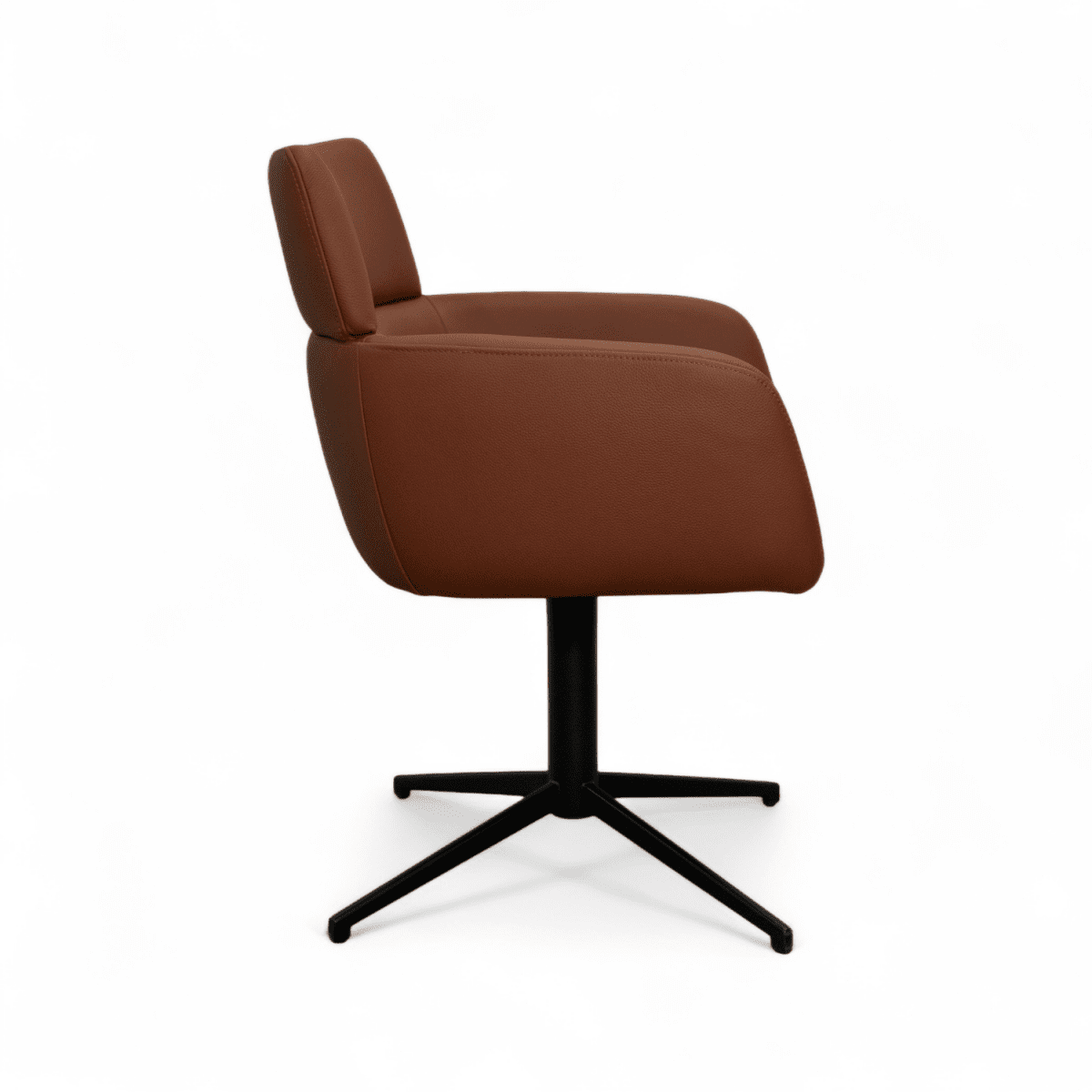 Esszimmerstuhl mit Armlehne - Drehbar - Dunkelbraun - FURNHOUSE