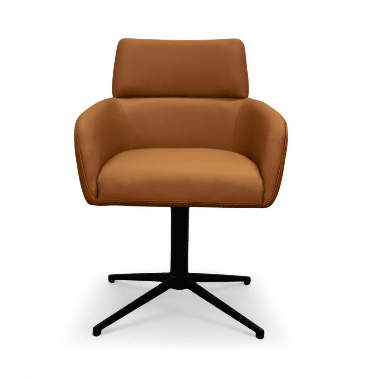 Esszimmerstuhl mit Armlehne - Drehbar - Hellbraun - FURNHOUSE