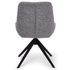 Helena Esszimmerstühle 2er Set - Drehbar, Bouclé-Stoff Grau - FURNHOUSE