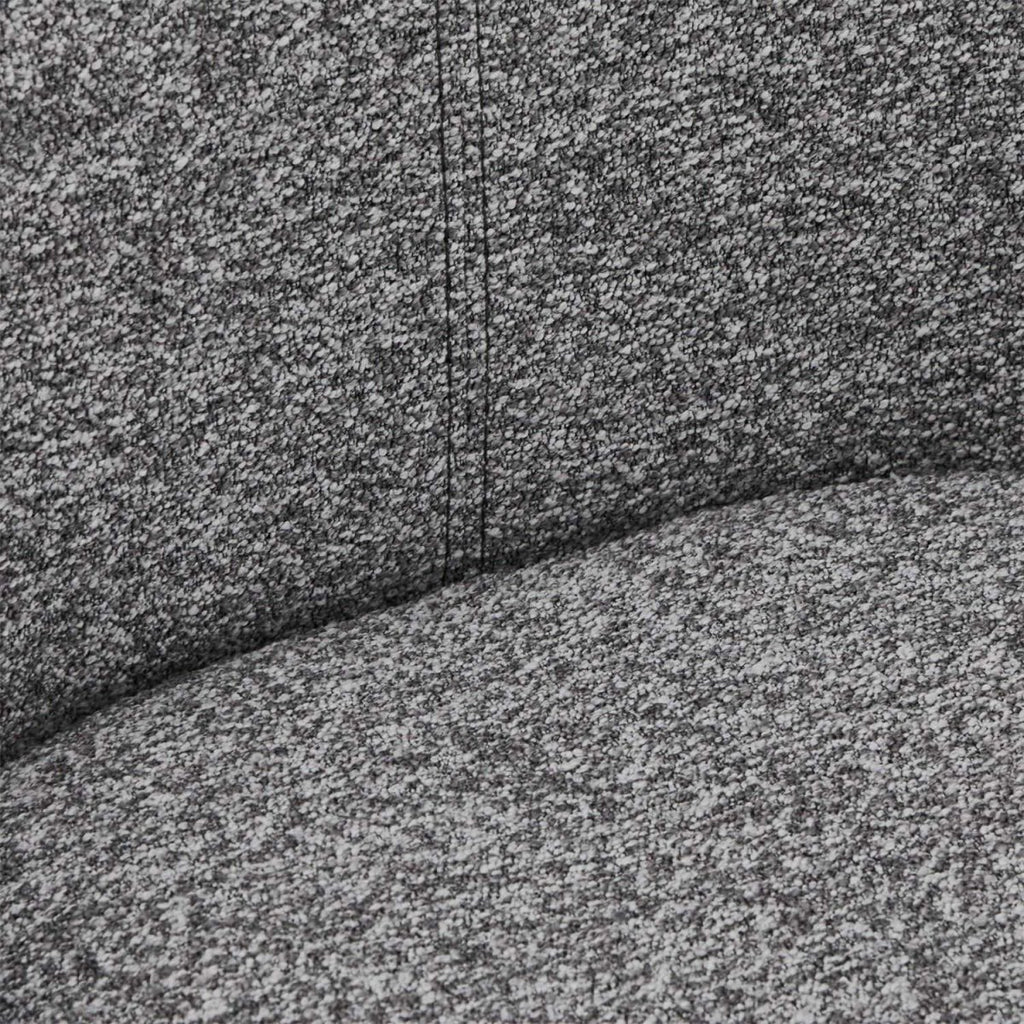 Helena Esszimmerstühle 2er Set - Drehbar, Bouclé-Stoff Grau - FURNHOUSE