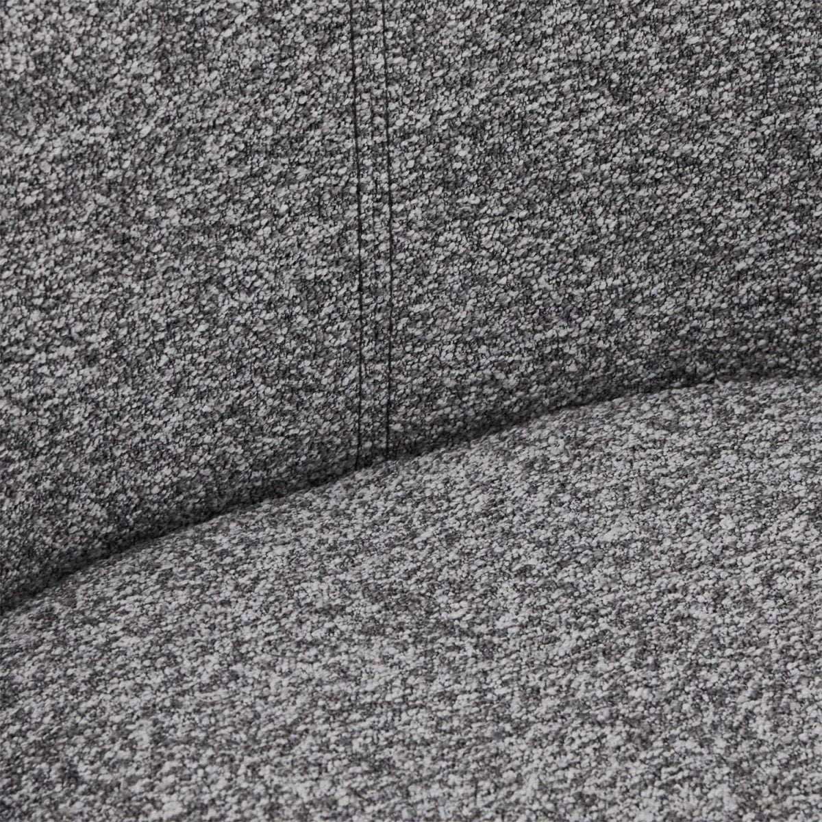 Helena Esszimmerstühle 2er Set - Drehbar, Bouclé-Stoff Grau - FURNHOUSE