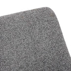 Helena Esszimmerstühle 2er Set - Drehbar, Bouclé-Stoff Grau - FURNHOUSE