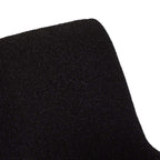 Helena Esszimmerstühle 2er Set - Drehbar, Bouclé-Stoff Schwarz - FURNHOUSE